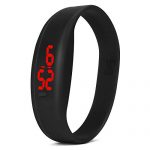 WUAI Unisex 2020 New Watch LED Digital Sports Silicone Band Wrist Watches