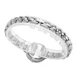 Top Plaza Womens Ladies Silver Elegant Casual Bracelet Wrist Watch