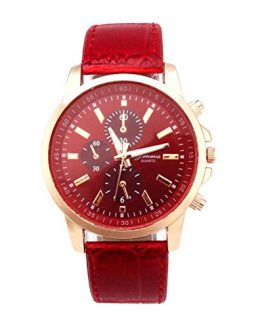 Watch!!! Mens Belt Watch Geneva Leather Analog Dial Quartz Sport Wrist Watch