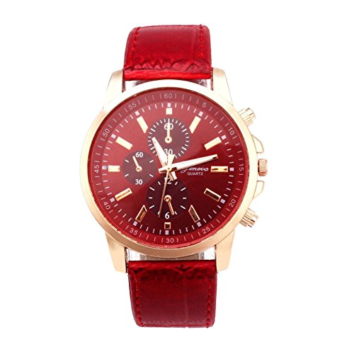 Watch!!! Mens Belt Watch Geneva Leather Analog Dial Quartz Sport Wrist Watch