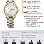 OLEVS White Womens Wrist Watches for Women Waterproof Business