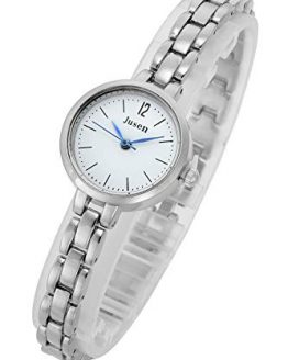 Top Plaza Womens Ladies Silver Elegant Casual Bracelet Wrist Watch