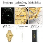 OLEVS Gold Watches for Men Waterproof Diamond Inexpensive Luxury Watches