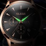 Men's Chronograph Dress Watch with Luminous Quartz Movement