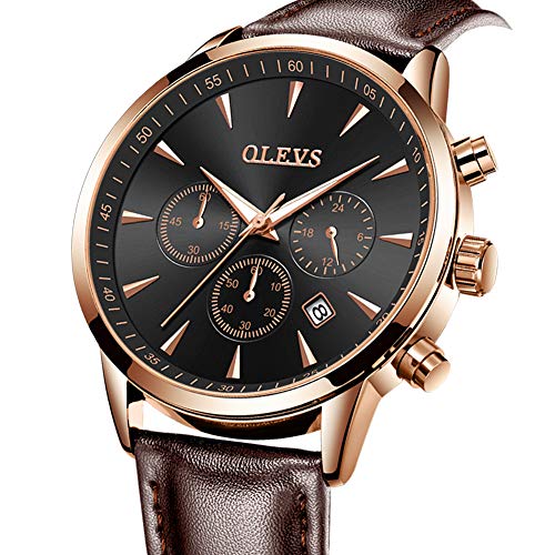 OLEVS Men's Watch,Chronograph Luminous Quartz Watch Dress Watch for Men