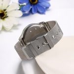 JewelryWe Women Men Novelty Swirl No Pointer Design Stainless Steel Mesh