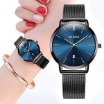 OLEVS Womens Watches Ultra Thin and Bracelet Gift Set Rose Gold