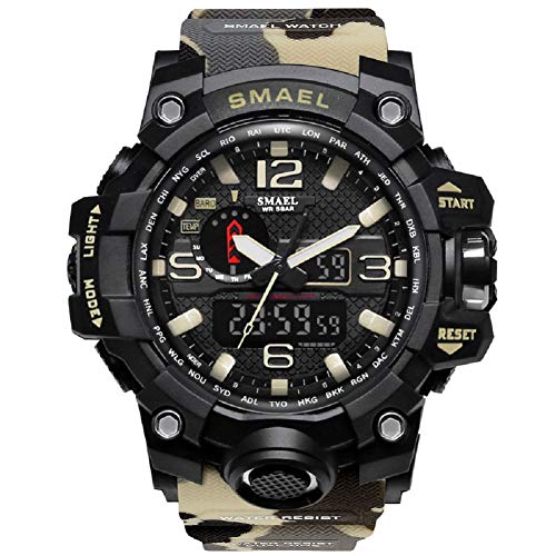 KXAITO Men's Watches Sports Outdoor Waterproof Military Watch Date