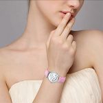 JewelryWe"I'm Late, Whatever" Print Watch Women Ladies Girls Love Gift Leather
