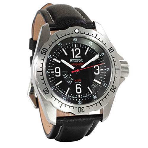 Vostok America Komandirskie K-39 Automatic & Manual Black Dial Mens Watch (390776) Vostok America Komandirskie K-39 Automatic & Manual Black Dial Mens Watch