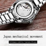 JSDUN Automatic Self-Winding Watches for Men and Women – Couples Watches with Tungsten Band and Calendar