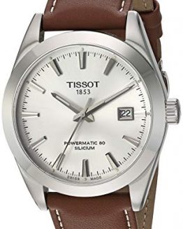 Tissot Mens Gentleman Swiss Automatic Stainless Steel Dress Watch (Model: T1274071603100)