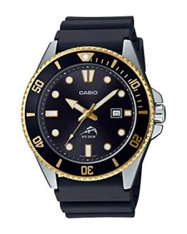 Casio Women's Diver Inspired Stainless Steel Quartz Resin Strap