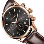 Men's Chronograph Dress Watch with Luminous Quartz Movement
