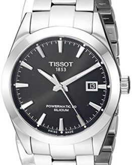 Tissot Mens Gentleman Swiss Automatic Stainless Steel Dress Watch