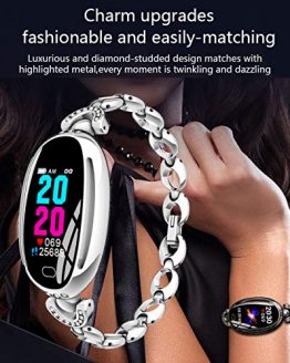 Smart Watches for Women Luxury Diamond Bracelet Heart Rate Pedometer