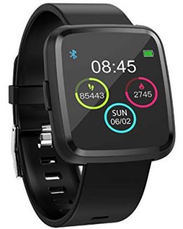 Smart Watch Heart Rate Monitor Pedometer Calorie Counter Sport Modes Sleep Monitor Blood Pressure Big Touch Screen for Men Women