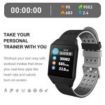 Smart Watch Activity Tracker Heart Rate Monitor Step Calorie Counter IP68