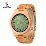 Bamboo Males's Wristwatch Classic Folding Clasp