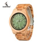 Bamboo Males's Wristwatch Classic Folding Clasp