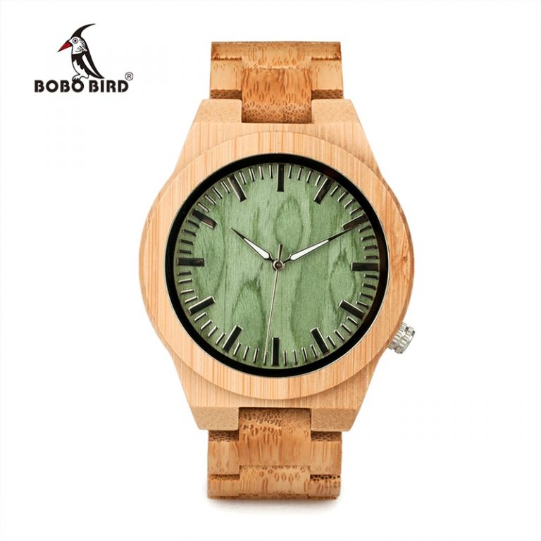 Bamboo Males's Wristwatch Classic Folding Clasp