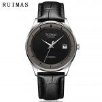 Men Automatic Simple Classic Watch Leather Sapphire Glass
