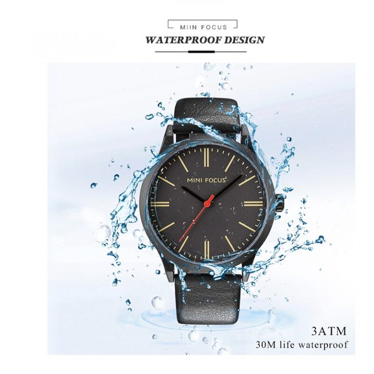Blue Quartz Casual Genuine Leather Strap