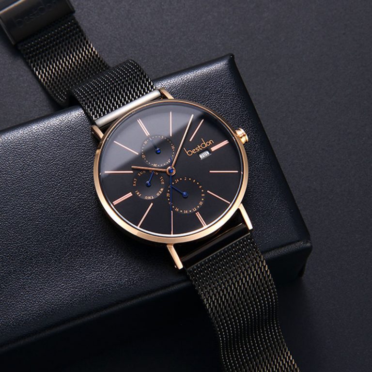 Luxury Males's Wrist Watch Quartz Waterproof Slim Month