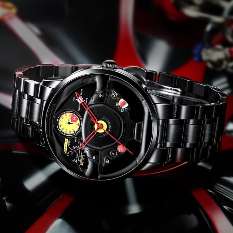 NIBOSI Wheel Rim Hub Watch Custom Design Sport Car Rim