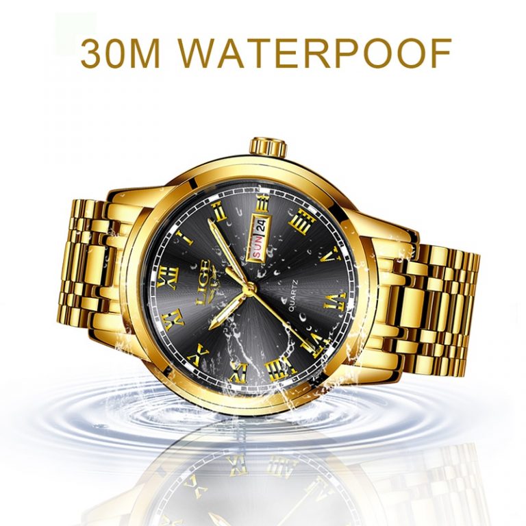 LIGE Men Wrist Watch Fashion Sport Mens Watches Top Brand Luxury Waterproof Full Steel Quartz Gold Clock Man Relogio Masculino 4 Level Up Your Style Game with LIGE Men's Waterproof Sport Watch – A Fusion of Fashion and Functionality! ⌚