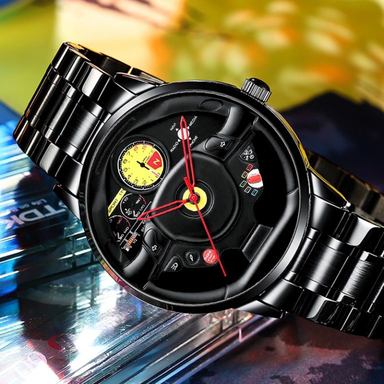 NIBOSI Wheel Rim Hub Watch Custom Design Sport Car Rim