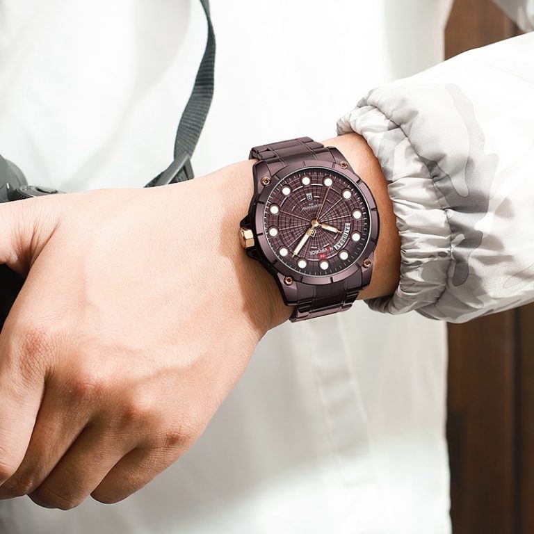Luxury Brand Watches Men Fashion Full Stainless Steel Waterproof