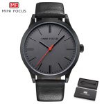 Blue Quartz Casual Genuine Leather Strap