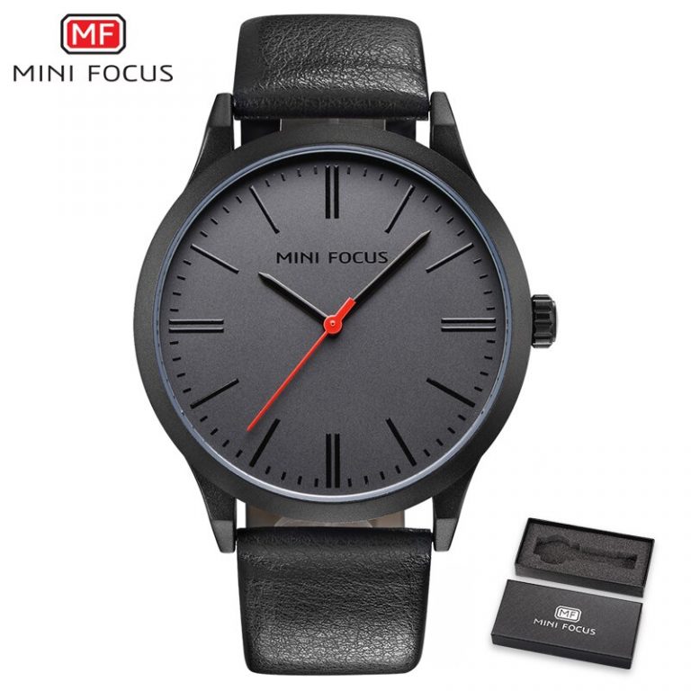 Blue Quartz Casual Genuine Leather Strap
