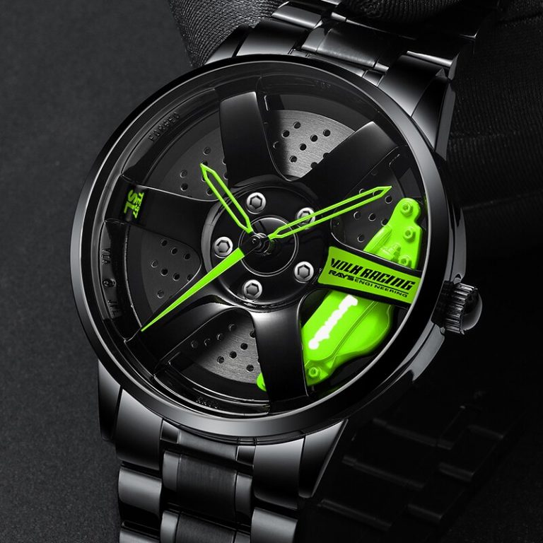 Wheel Rim Hub Men Watch Custom Design Sport Car Rim