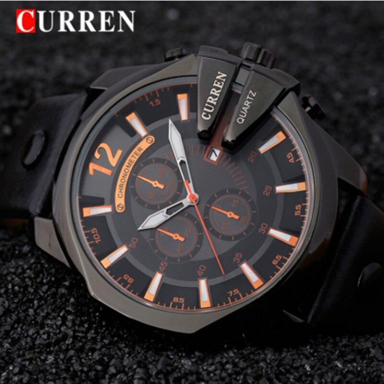 Relogio Masculino CURREN Golden Men Watches Top