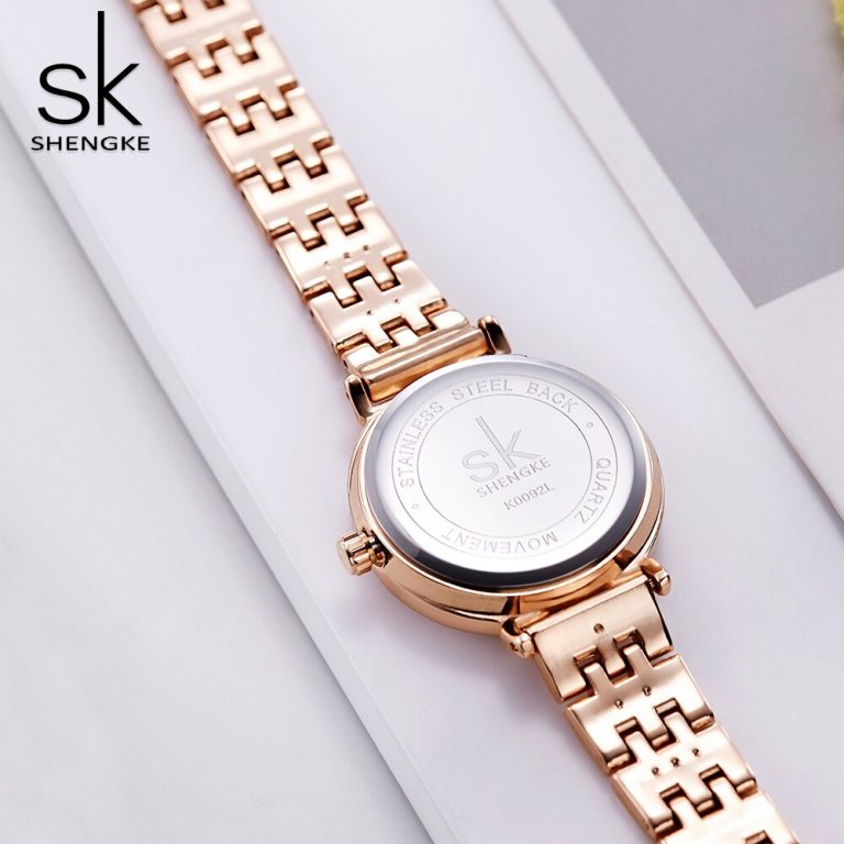Shengke Rose Gold Watch Women Watches Top Brand