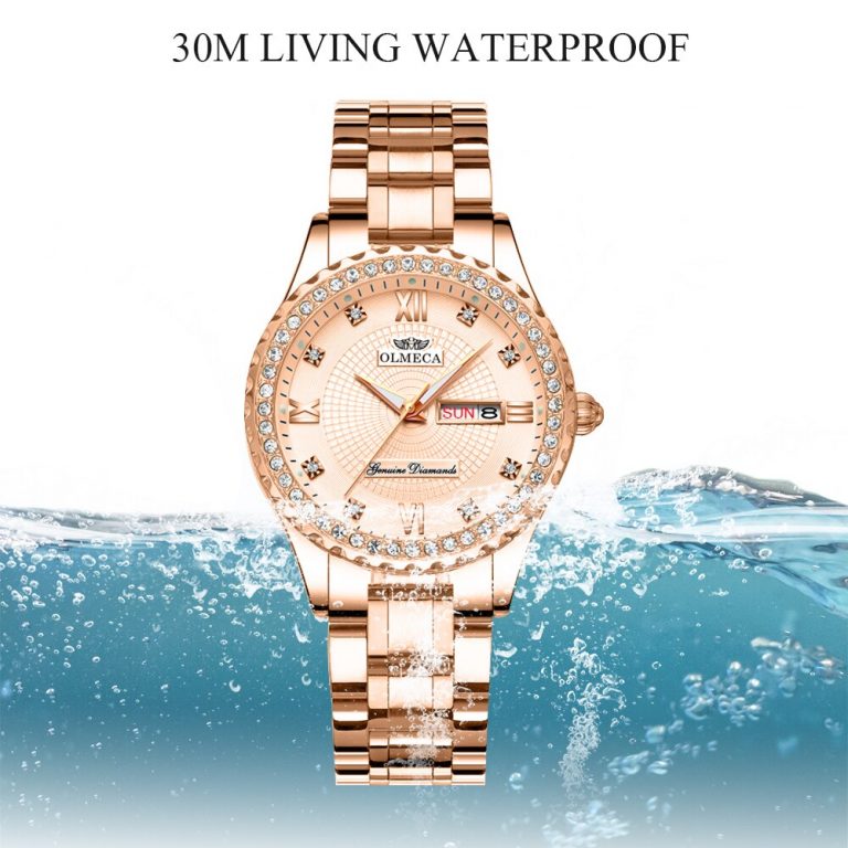 OLMECA Women Wrist Watch Fashion Auto Date Luxury