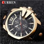 Relogio Masculino CURREN Golden Men Watches Top