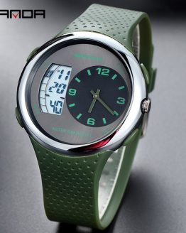 Green Quartz Watch For Men Casual Mens Wrist Watch