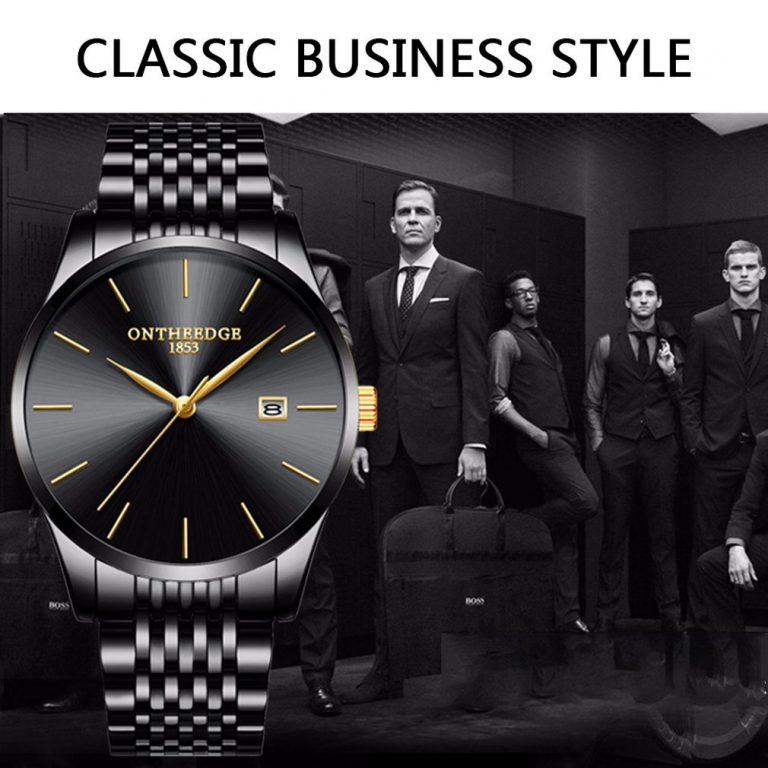 Ultra-Thin Waterproof Casual Watch Men Luxury