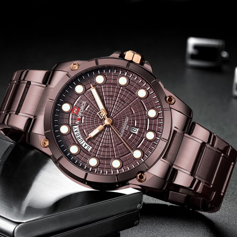 Luxury Brand Watches Men Fashion Full Stainless Steel Waterproof