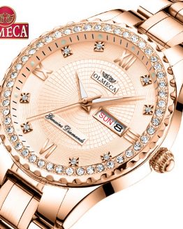 OLMECA Women Wrist Watch Fashion Auto Date Luxury