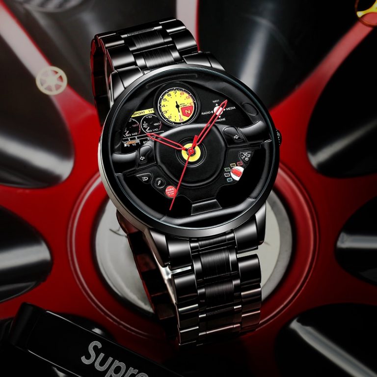 NIBOSI Wheel Rim Hub Watch Custom Design Sport Car Rim