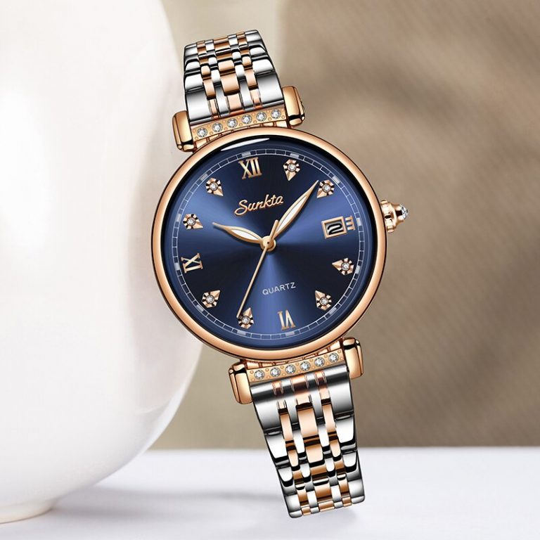 SUNKTA Women Watch Top Luxury Brand Creative Design Steel Women's Wrist Watches Female Clock Relogio Feminino Montre Femme+Box 4 Elegance Redefined - SUNKTA Women's Luxury Steel Watch with Creative Design