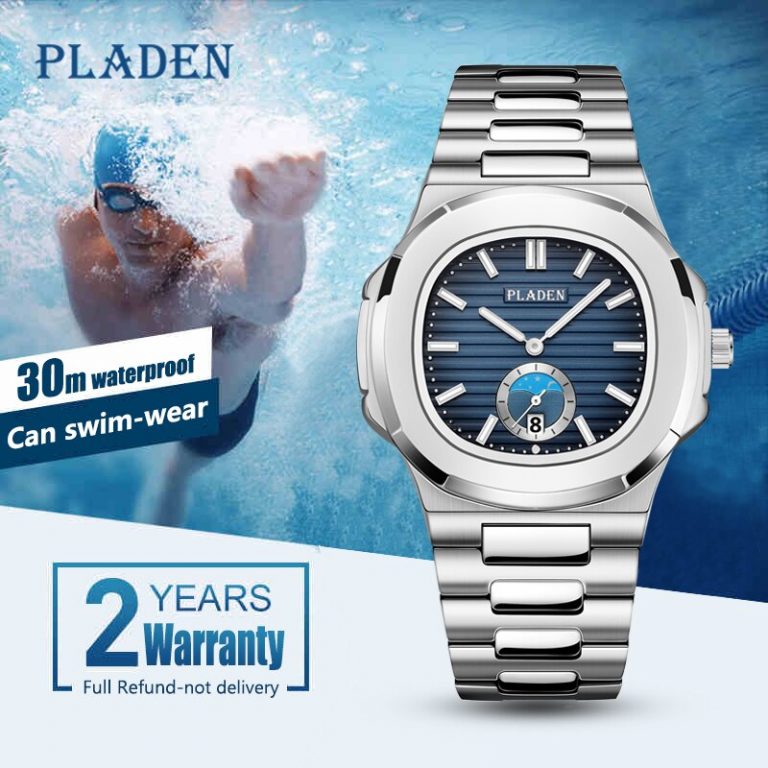 Drop Shipping 2020 New PLADEN Men's Wrist Watch Rado Stainless Steel Strap Designer Watches Men Casual Quartz Mens Wristwatch 2 PLADEN Men's Wrist Watch Rado Stainless Steel Strap Designer