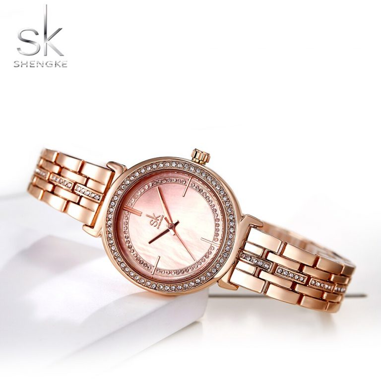 Shengke Rose Gold Watch Women Watches Top Brand