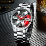 NEKTOM Car Rim Design Quartz Watch for Men