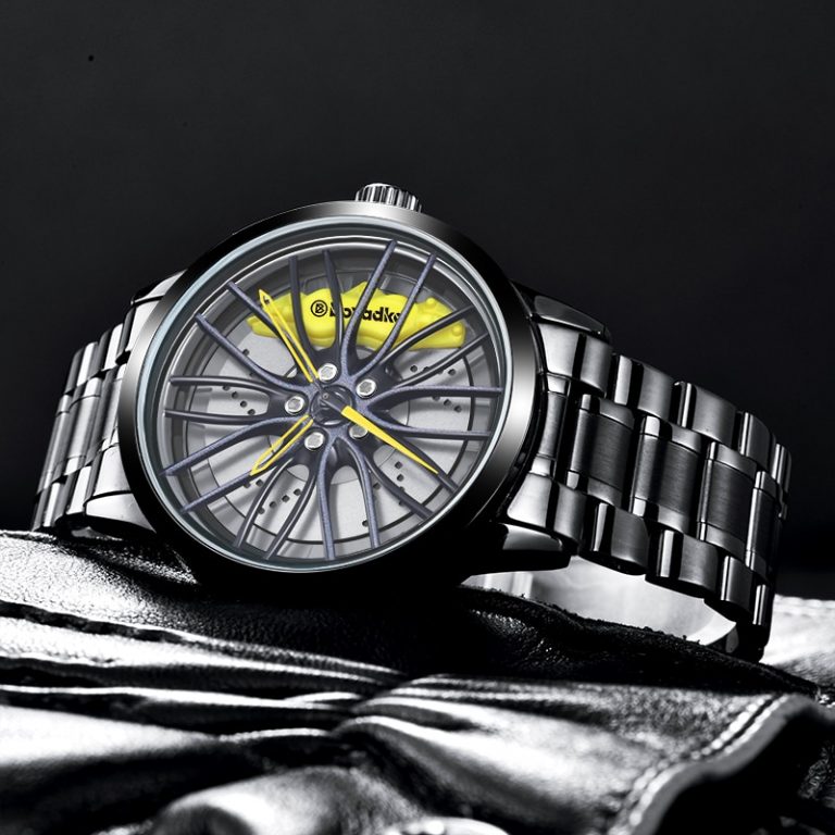 Wheel Rim Hub Watch Men Wristwatch Clock Sport