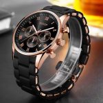 AESOP Men's Watches Top Brand Luxury Man Quartz Wristwatch Silicone & Alloy Band Male Clock Men Wrist Watch Relogio Masculino